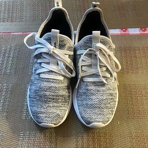 ADIDAS CLOUDFOAM PURE GREY & WHITE, WOMEN'S SIZE 5 1/2